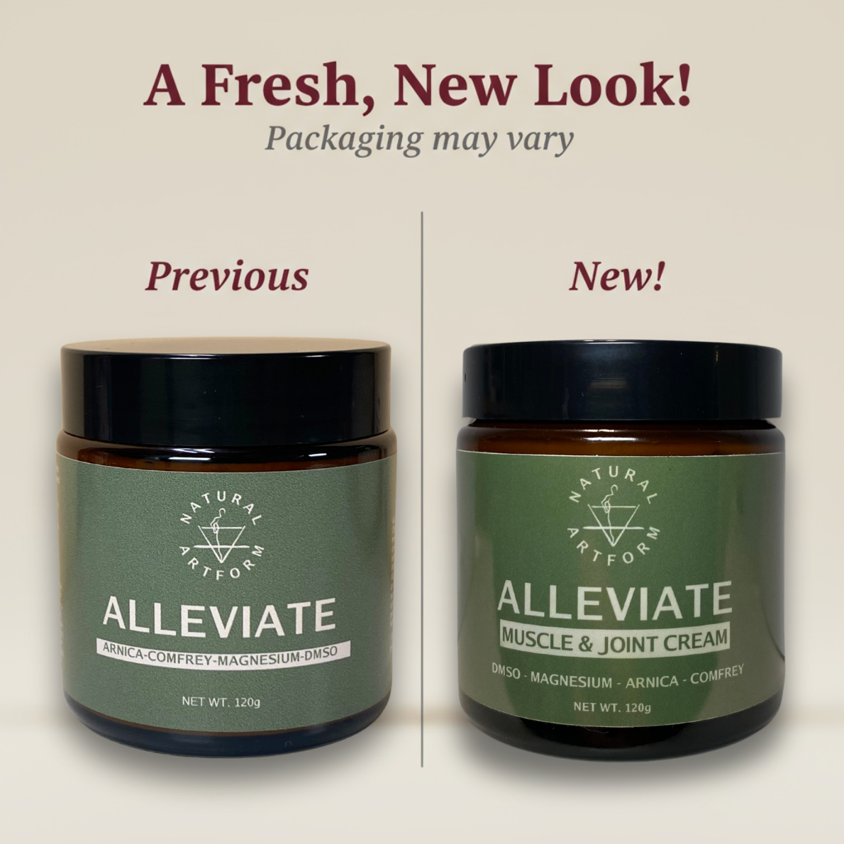 ALLEVIATE | Muscle & Joint Cream | Natural Artform
