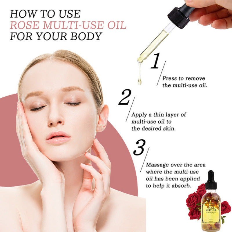 rose essential oil moisturizing scraping fever compound men's and women's SPA body massage essence