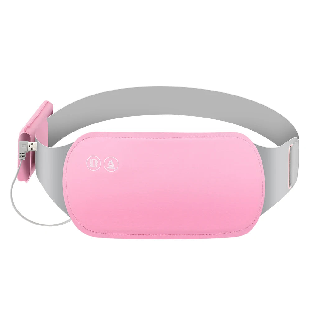 Heating Pad for Menstrual Cramps USB Powerbank Waist Massage Uterus Warm Belt 6 Vibration 3 Constant Temperature Abdomen Warmer