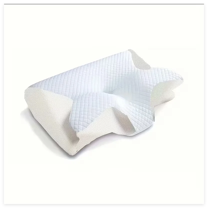 Cervical Pillow Made of Memory Foam, Relieves Neck Pressure, with Zipper, Removable and Washable, Sleep Pillow.